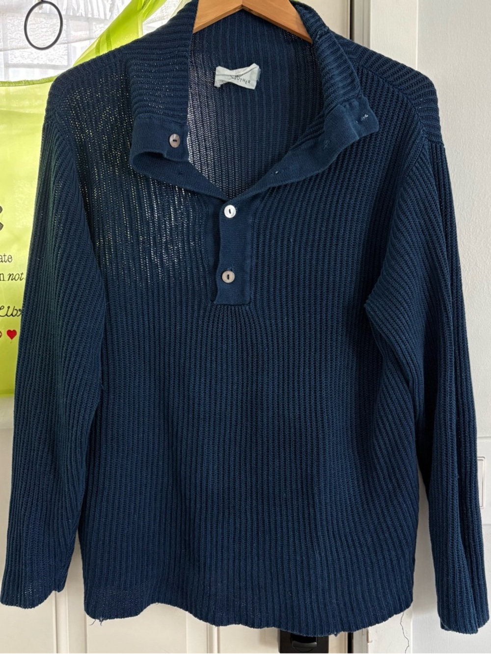 Olderbrother lightweight knit sweater buttons small